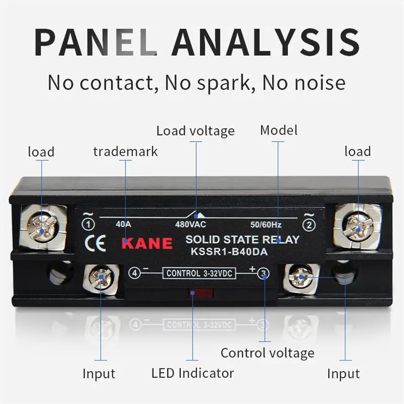 超薄DIN導軌安裝式固態繼電器